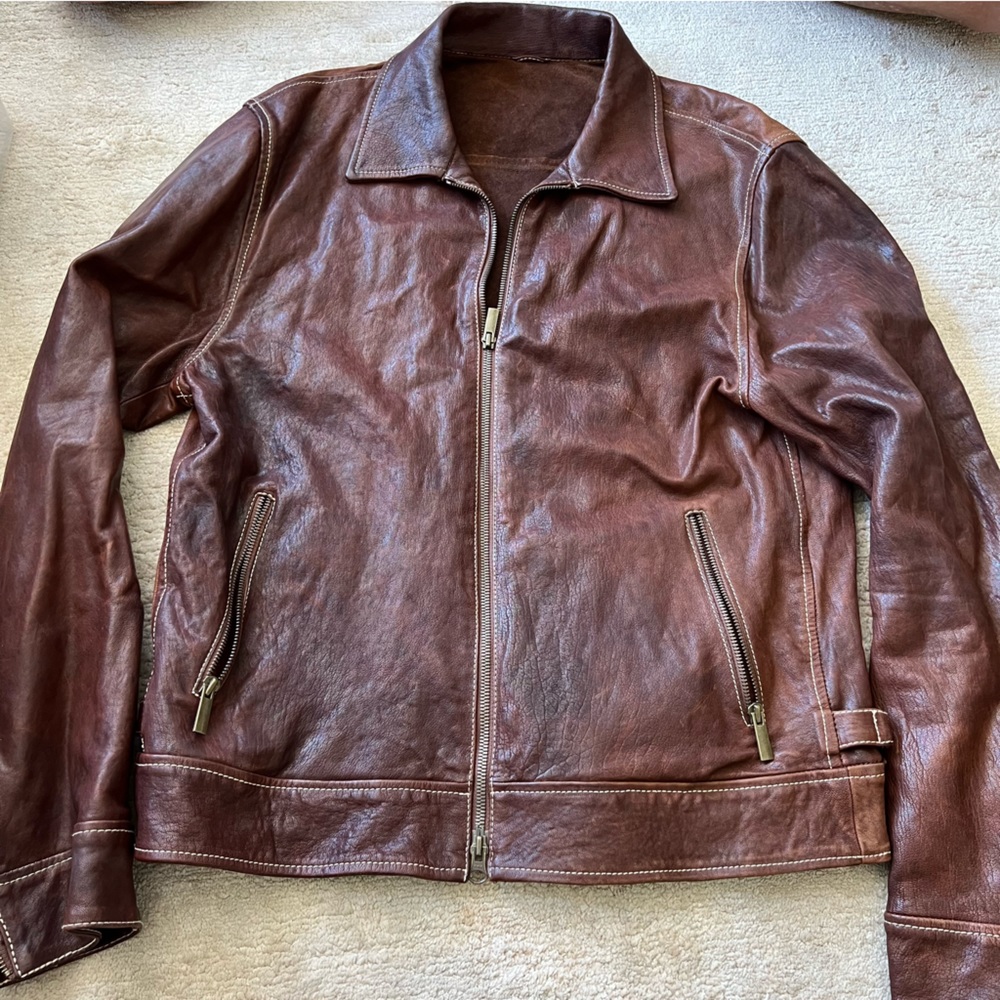 Men’s Marini Leather Jacket - Size M